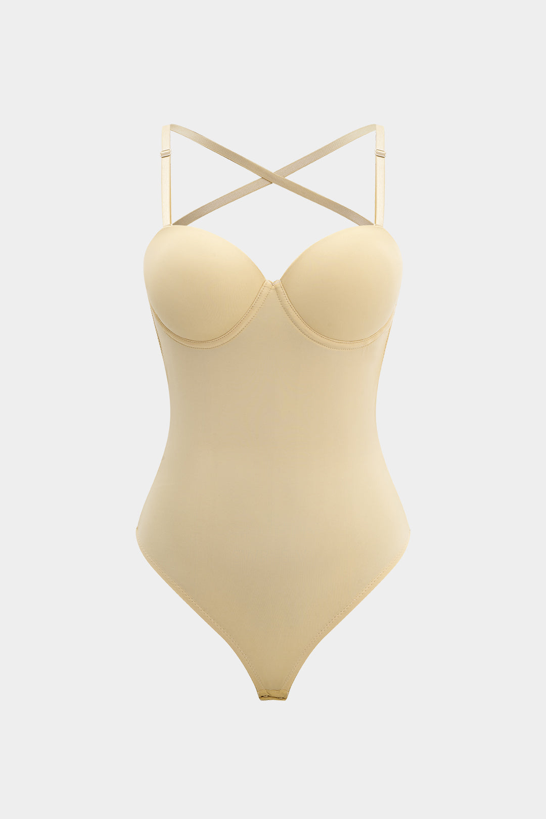 Backless sleeveless bustier bodysuit 