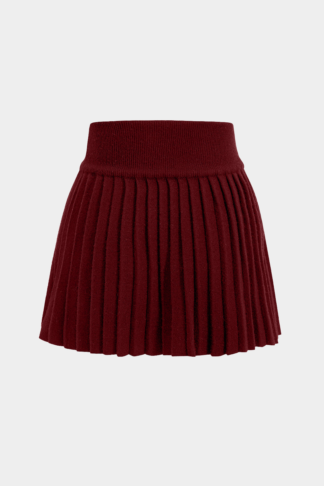 Basic knitted pleated skirt 