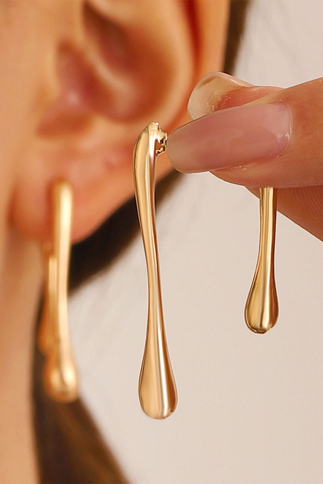Asymmetrical Droplet Earrings 