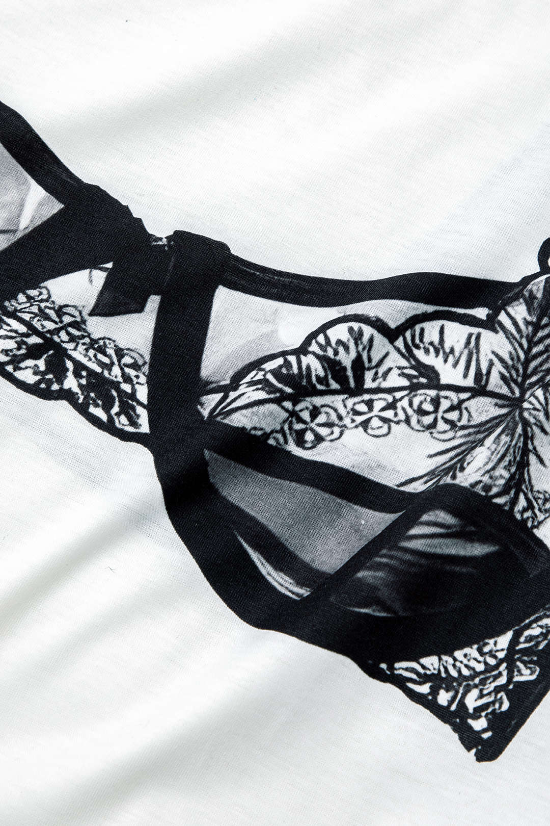 Bikini Print Round Neck Mini T-Shirt Dress 