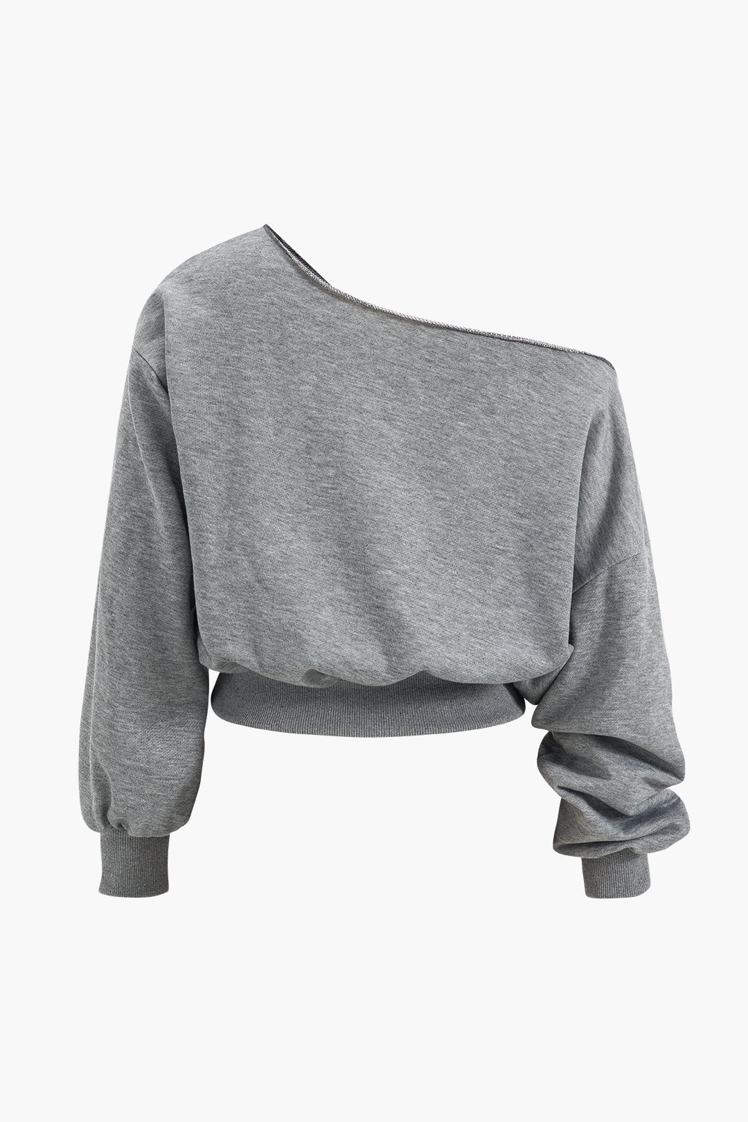 Asymmetric top and pants set