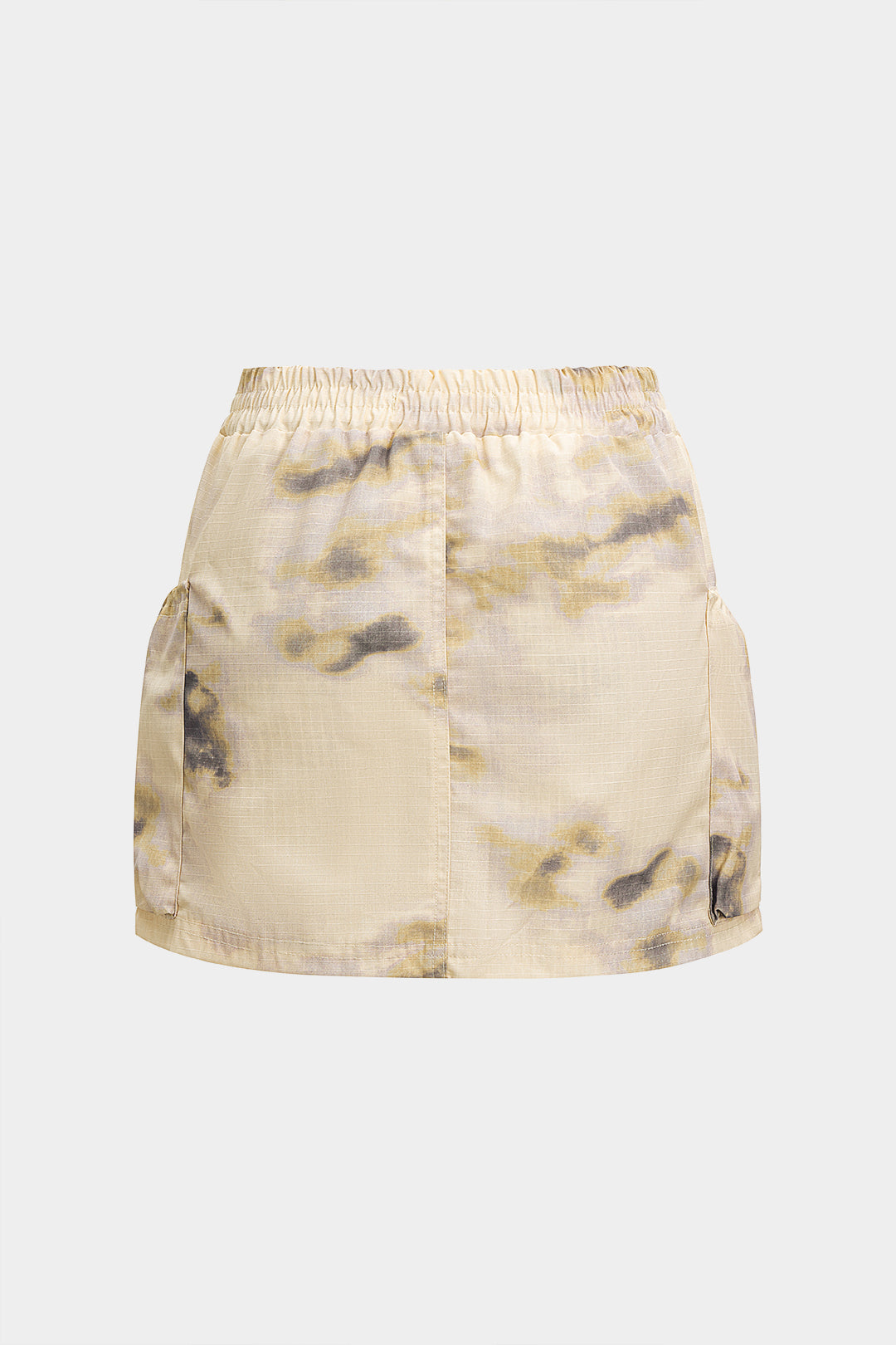 Batik Print Low Waist Mini Skirt 