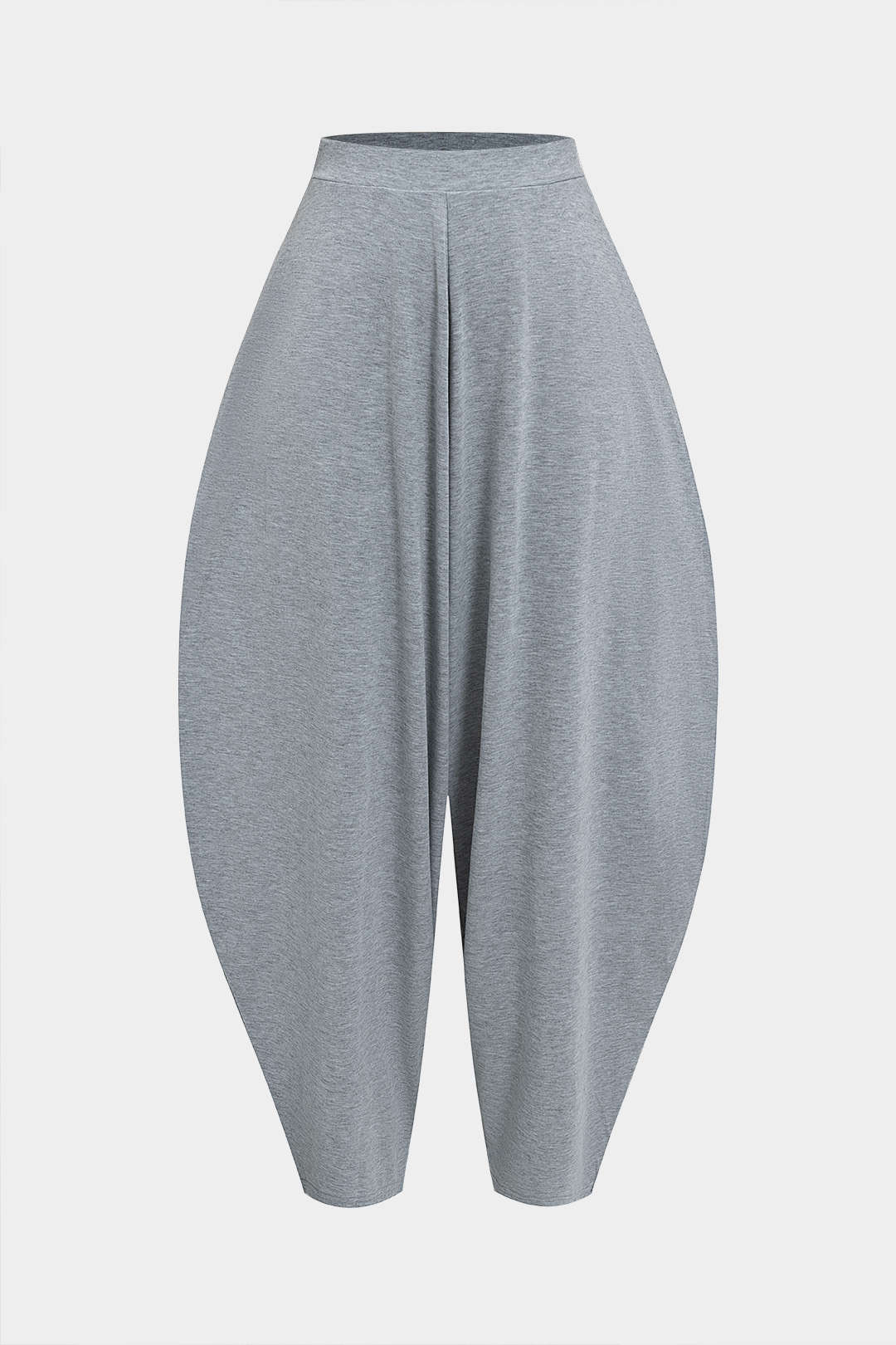 Asymmetric top and barrel trouser set 