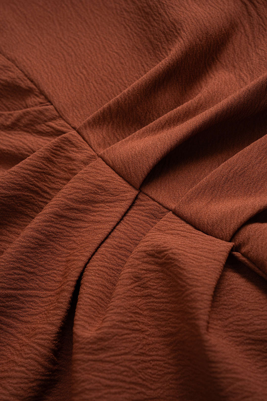 Belted Ruched Long-Sleeve Shirt 