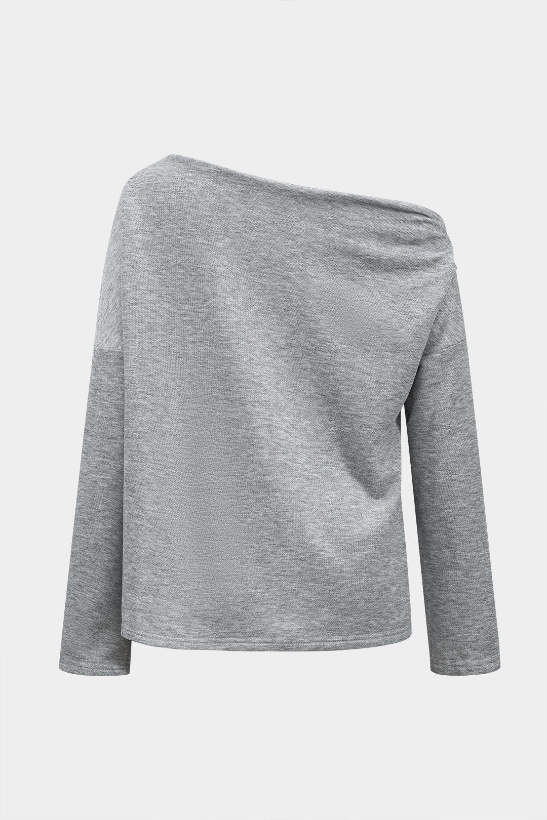 Asymmetrical long-sleeved T-shirt 