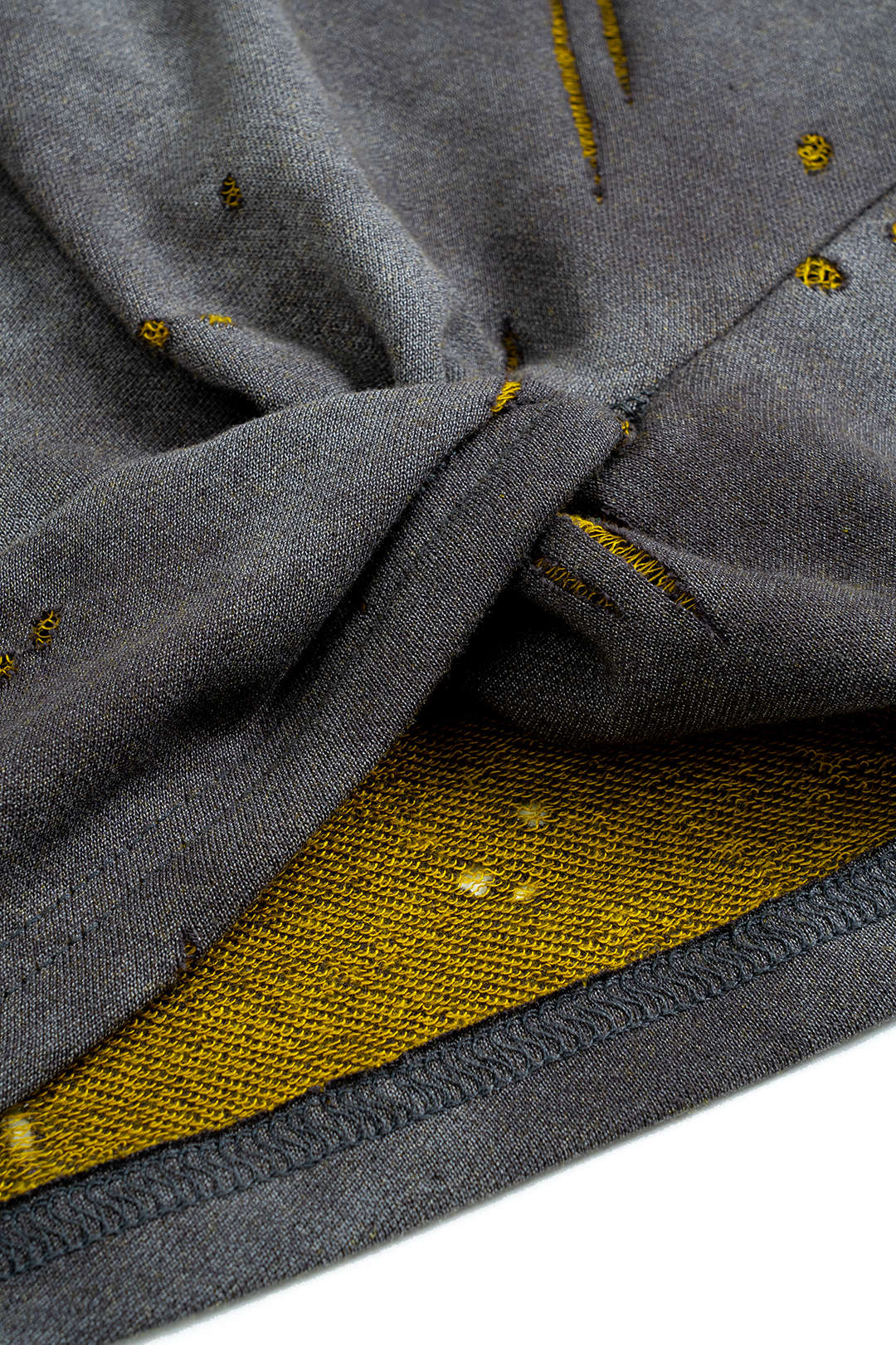 Asymmetric twist knot short sleeve T-shirt 