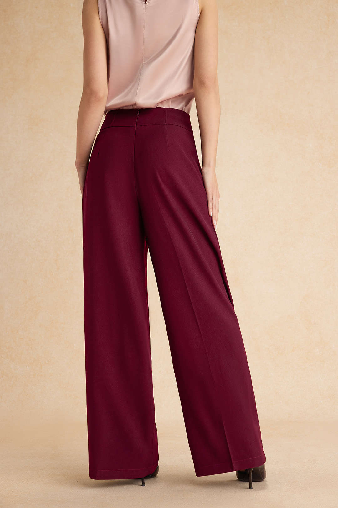 Basic High Waisted Wide Leg trousers 