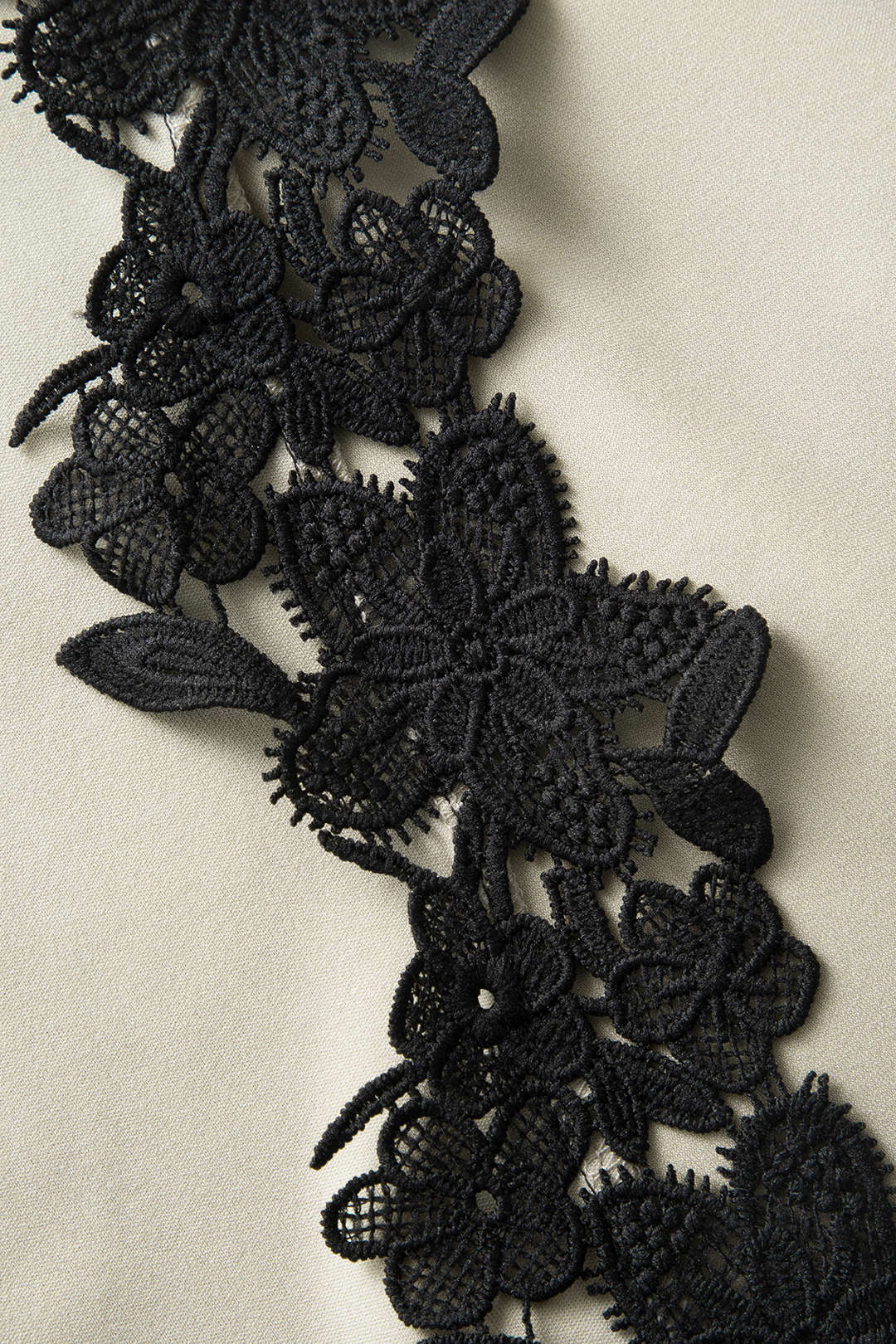 Asymmetrical lace panel MIDI dress 