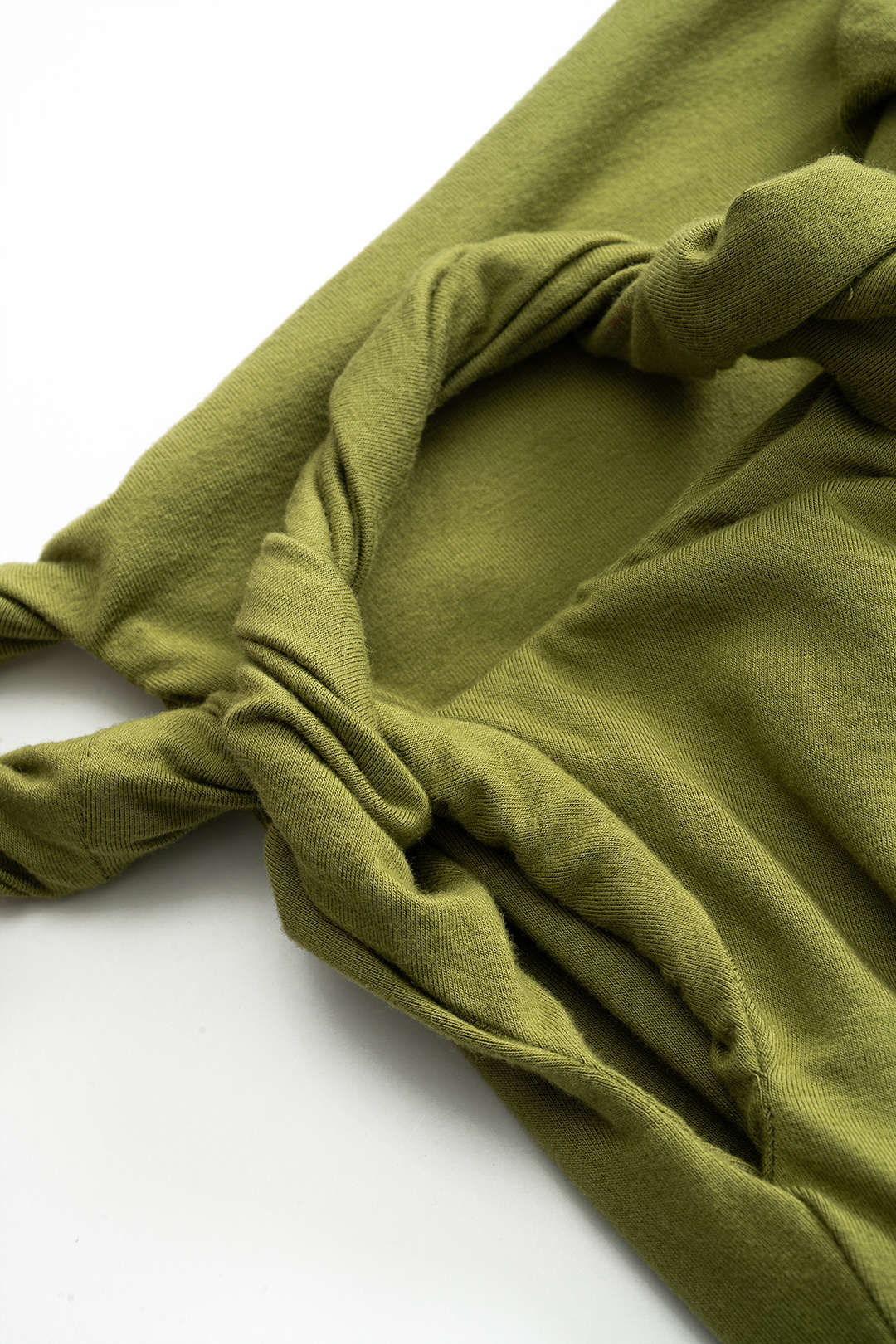 Asymmetrical Twist Knot Ruched Sleeveless Mini Dress 