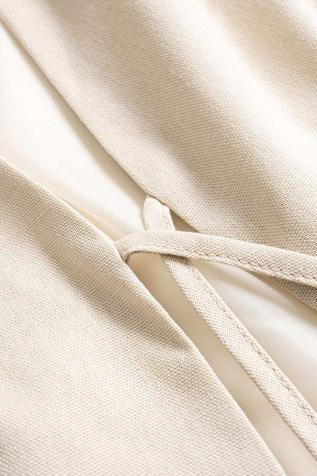 Beaded Tie Front Blended Vest 