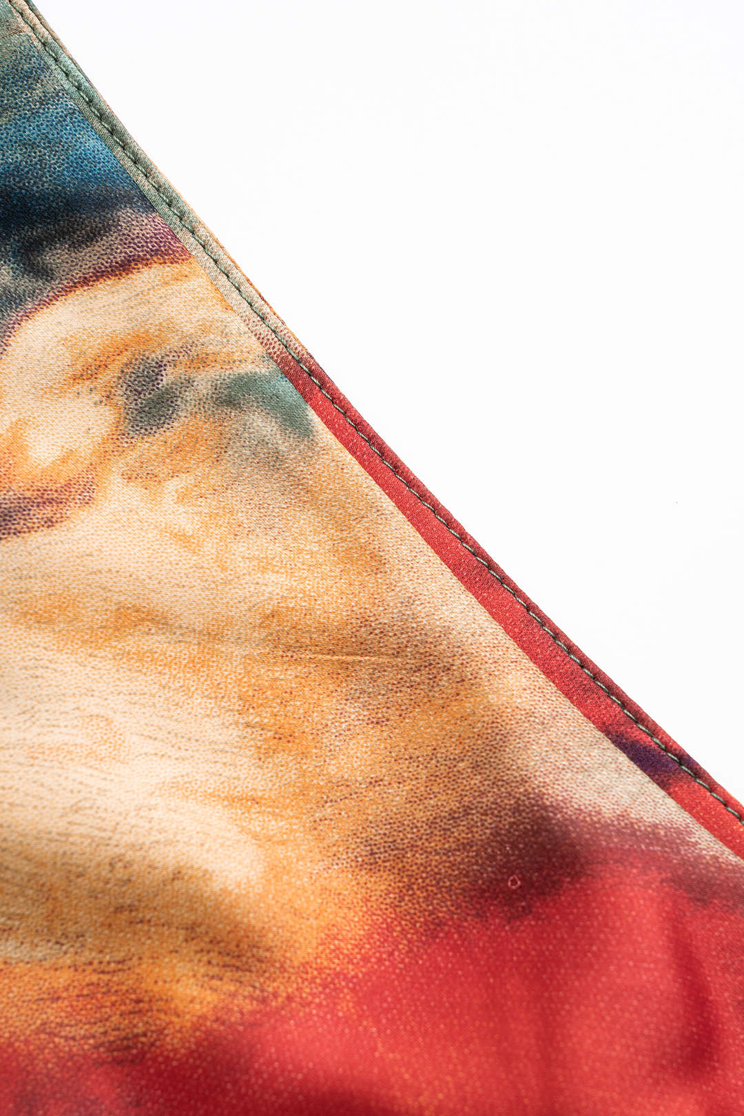 Summary Dye-print Satin Skirt 