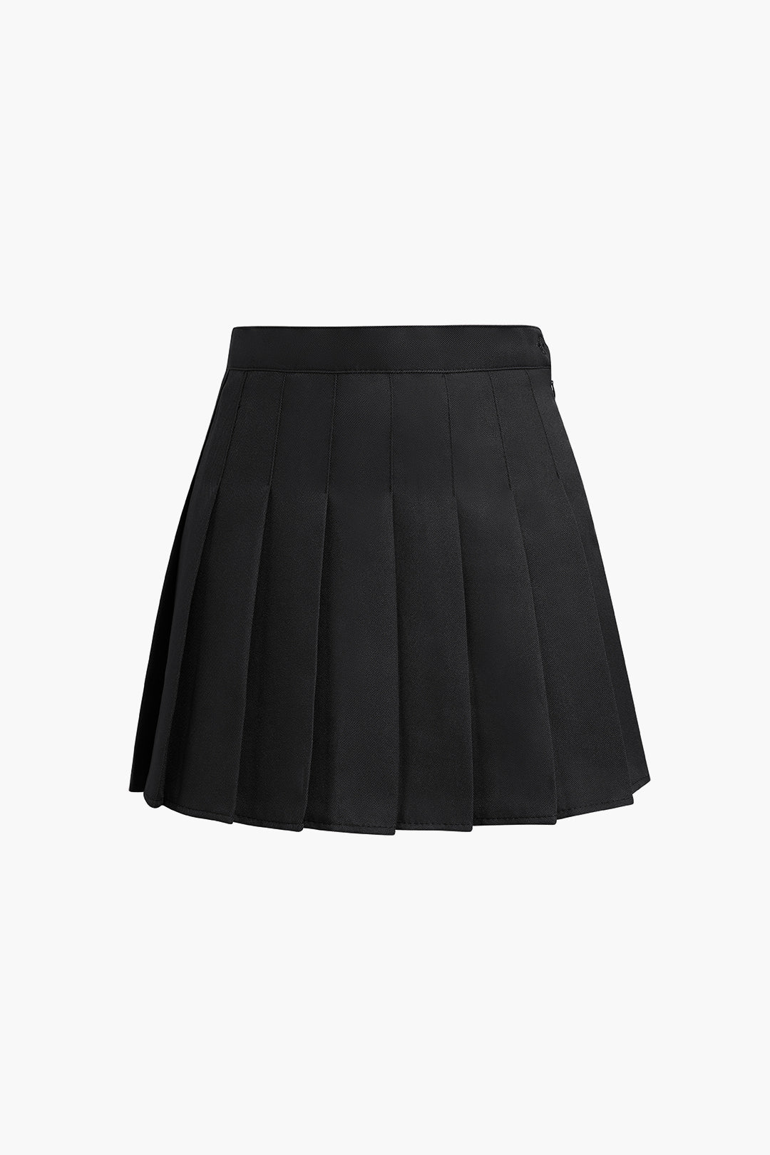 Basic pleated mini skirt 