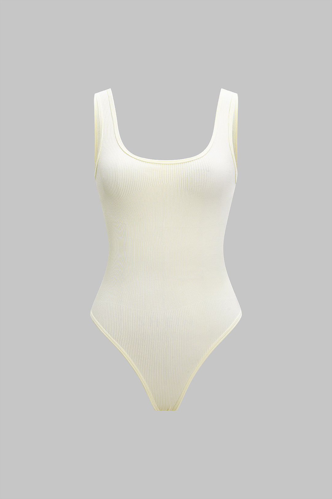 Basic Texture Sleeveless Bodysuit 