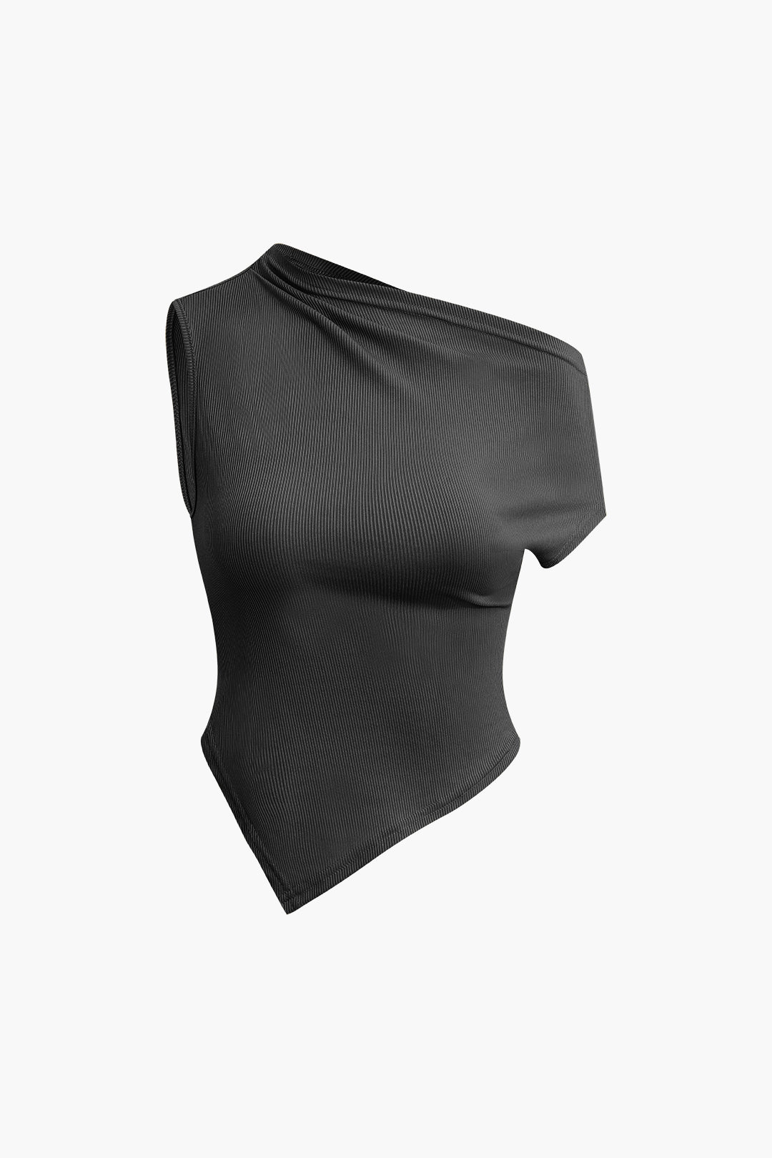 Asymmetric twist top and high-waisted maxi skirt set 