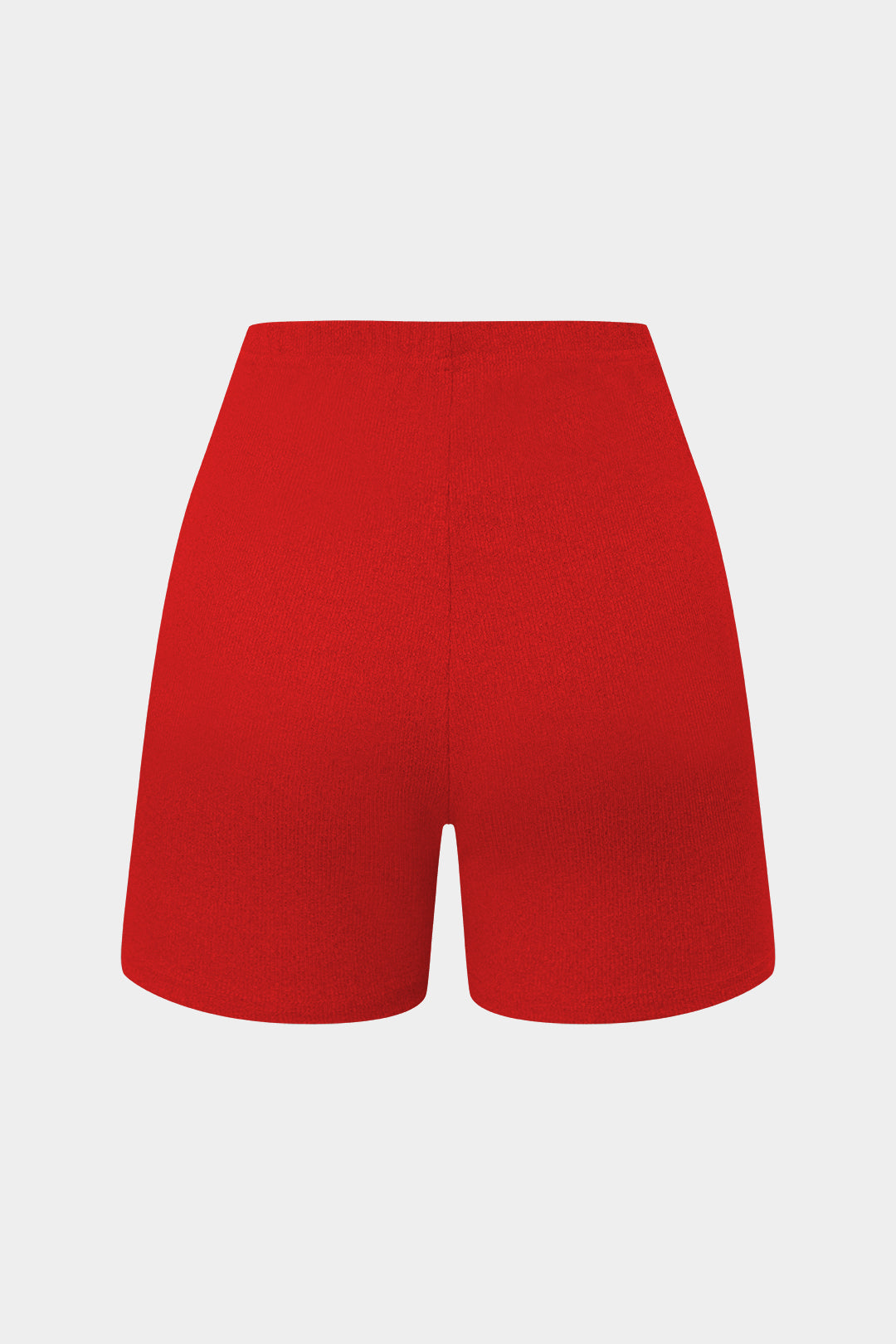 Basic Solid Breath Split Strapless Top and Shorts Set 