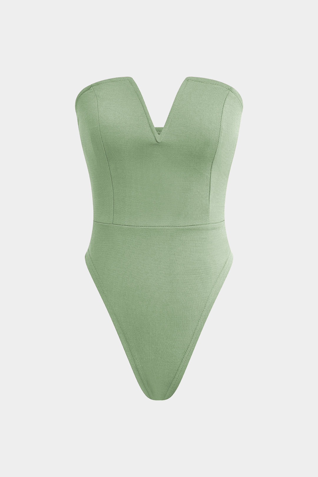 Basic V-neck strapless Bodysuit 