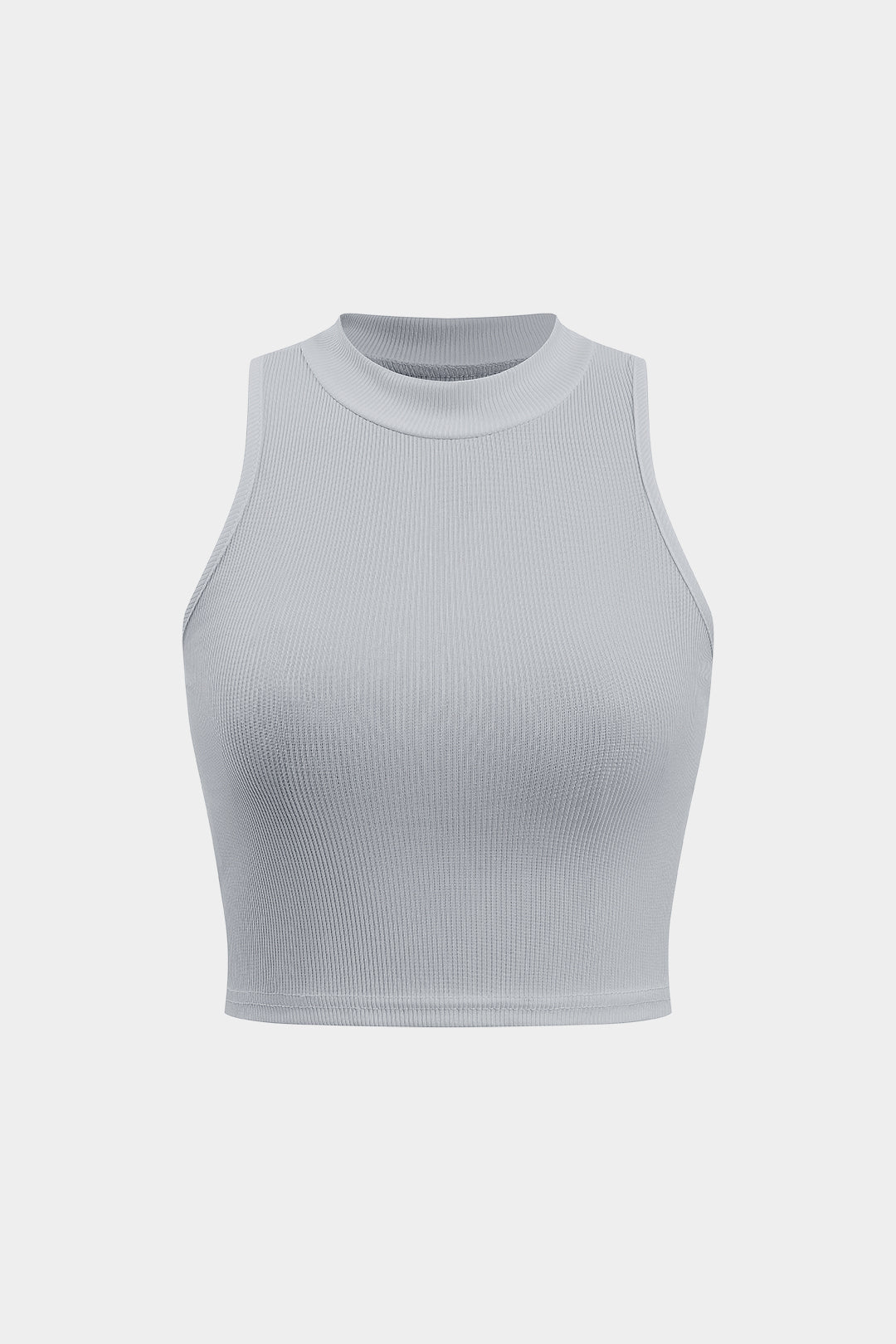 Basic textured sleeveless tank top 