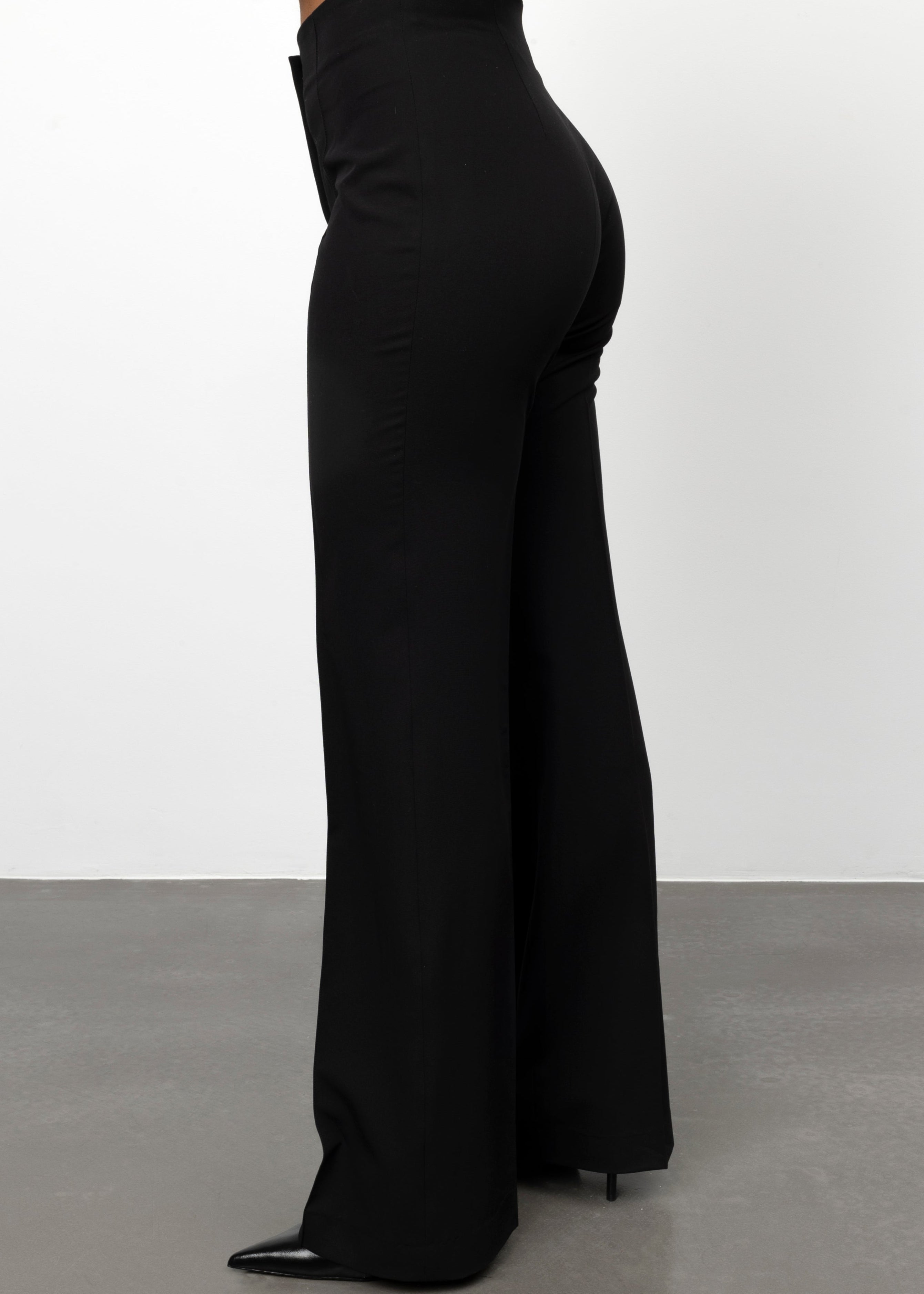 Jagger Flare Trousers - Black 