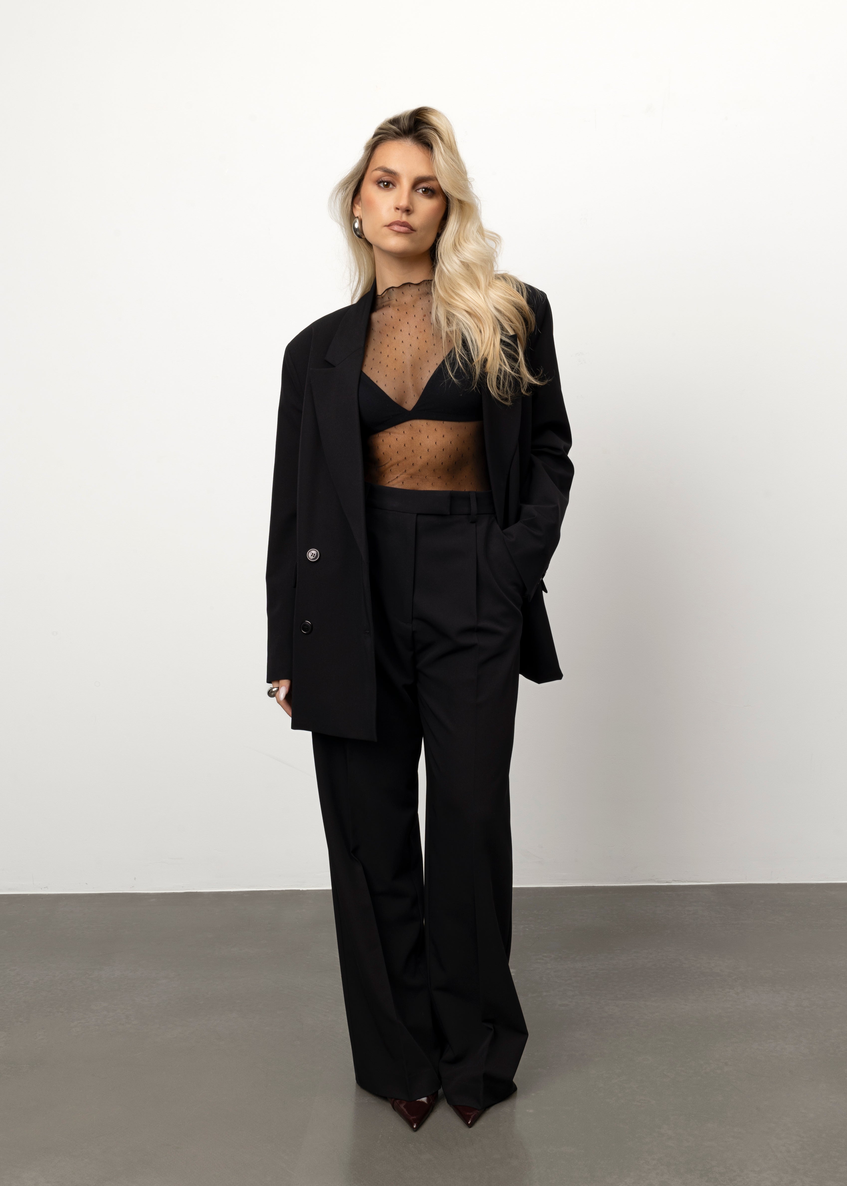 Tasha Sheer Long Sleeve Top 