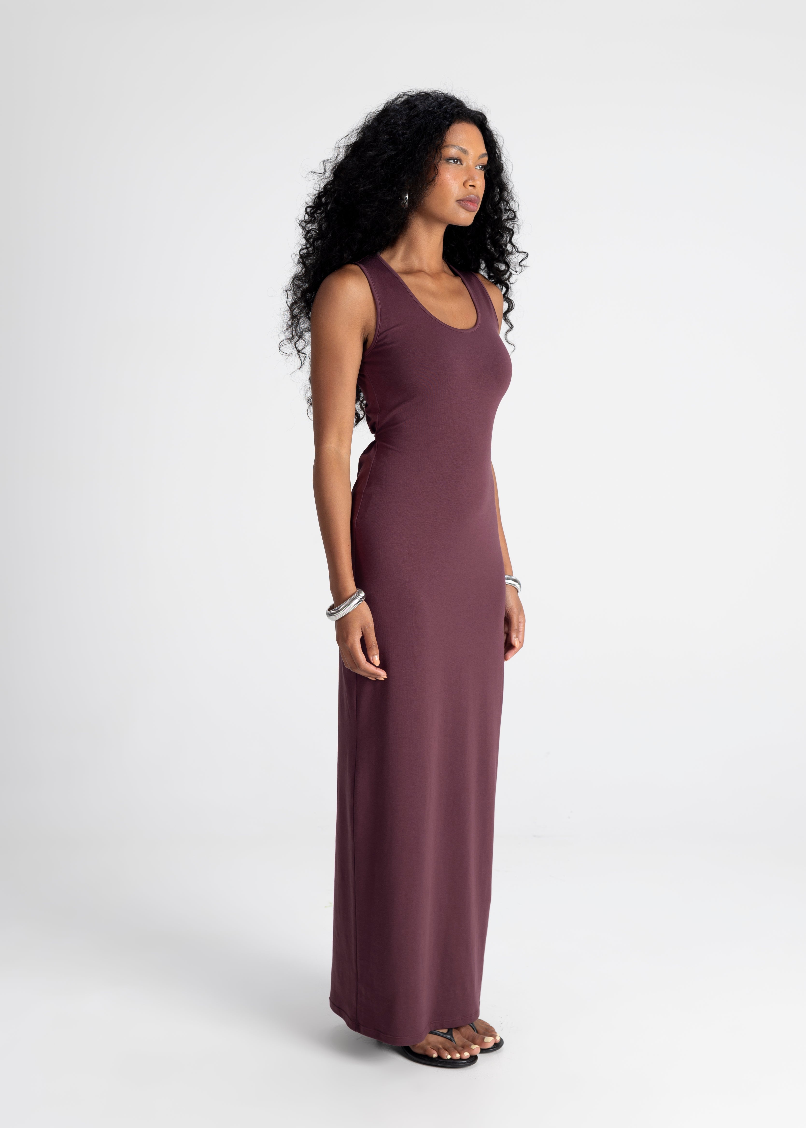 Amy Maxi Dress - Plum 